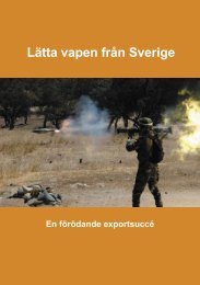 Lätta vapen från Sverige