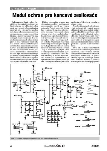 Modul ochran pro koncové zesilovače