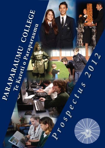 2012 Prospectus - Paraparaumu College