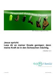 Jesus spricht: Lass dir an meiner Gnade genÃ¼gen ... - FeG Elberfeld