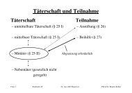 Täterschaft und Teilnahme