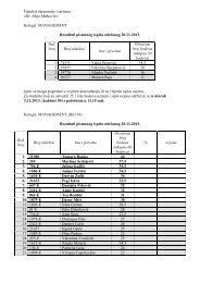 rez.ispita 20.11.2013 - Fakultet ekonomije i turizma 