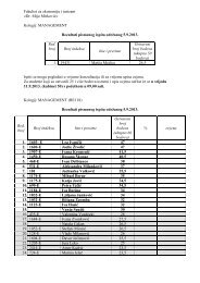 rez.ispita 5.9.2013 - Fakultet ekonomije i turizma 