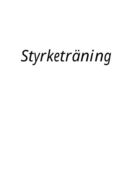 Styrke-