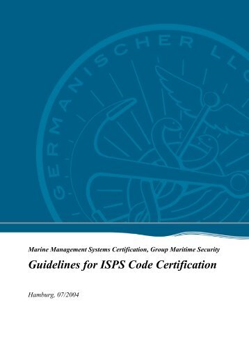 Guidelines for ISPS Code Certification - GL Group