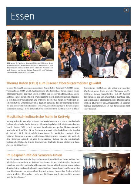 Newsletter Matthias Hauer MdB