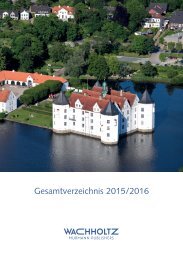 Gesamtverzeichnis Wachholtz Verlag 2015/2016