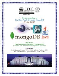 Big Data Analytics using MongoDB 5 April 2015