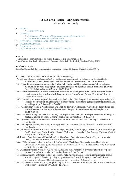 Gesamtverzeichnis (pdf) - Institut für Linguistik - Universität zu Köln