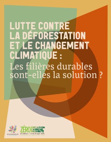 la déforestation et le changement climatique