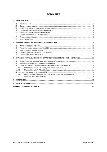 Guide d’ingénierie des facteurs organisationnels et humains (FOH)