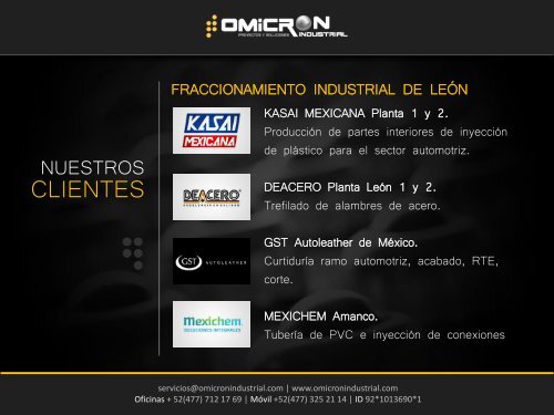 Presentación Ejecutiva OMICRON INDUSTRIAL ACTUALIZADA