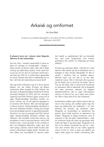 Arkaisk og omformet