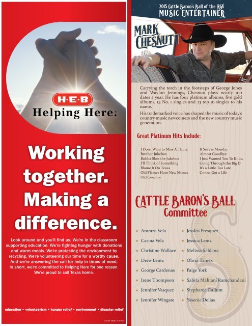 RGV Cattle Baron's Ball 2015 Program