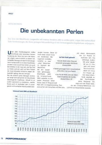 Performance - Mischfonds ! - Greiff Capital Management AG