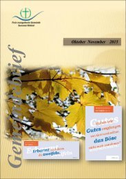 Gemeindebrief Oktober November 2015