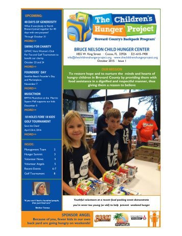 Oct 2015 Newsletter