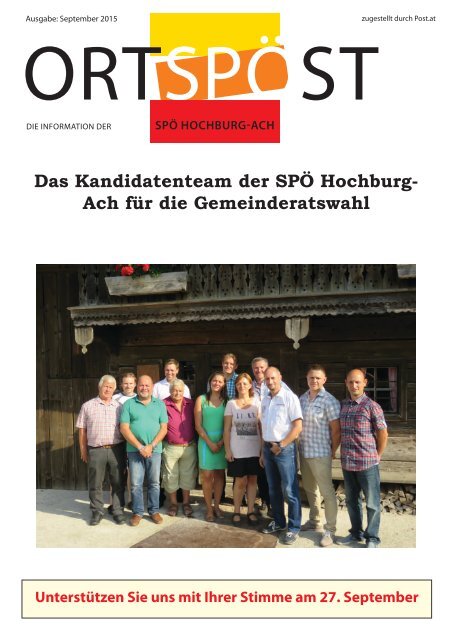 SPÖ-Zeitung 09 - 2015