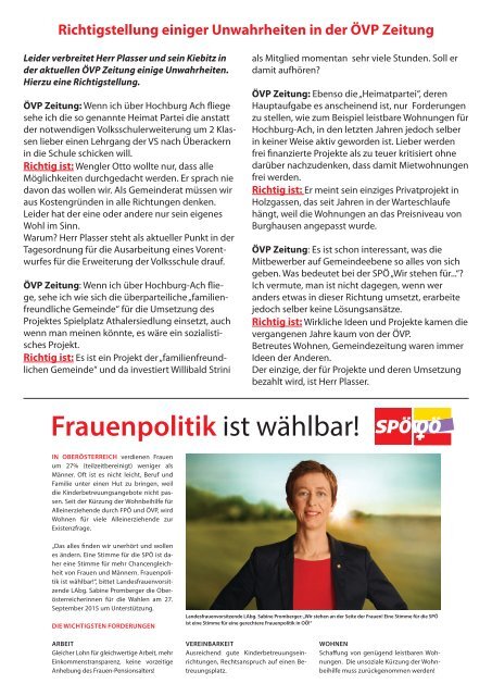 SPÖ-Zeitung 09 - 2015