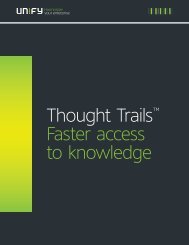 Thought Trails Faster access to knowledge