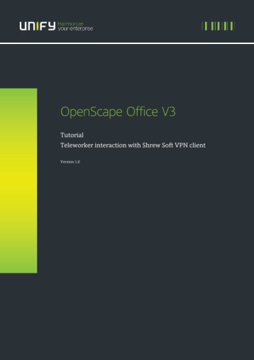 OpenScape Office V3R3 Teleworker Interaction with ... - Unify
