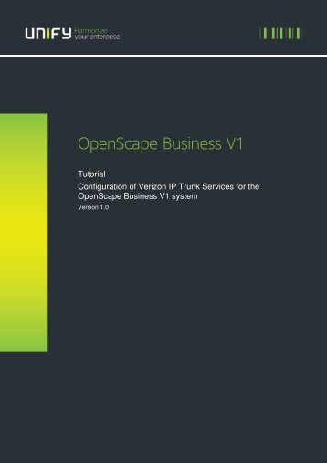 OpenScape Business V1