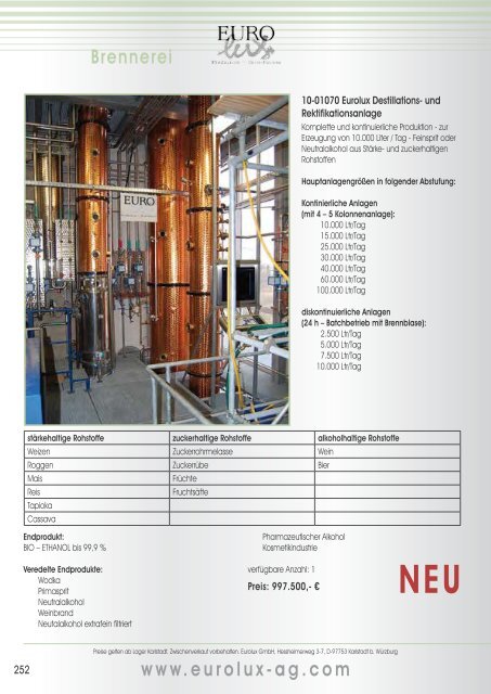 Eurolux-Katalog 2014