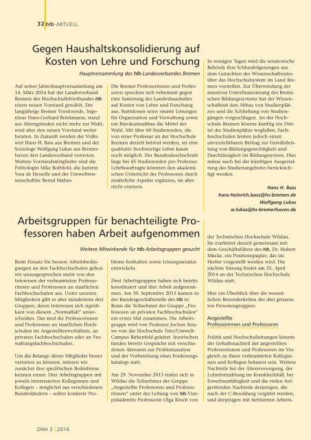 Die Neue Hochschule Heft 2-2014