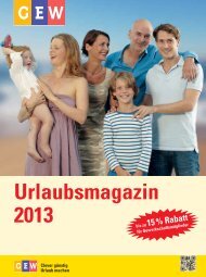 Urlaubsmagazin 2013 - GEW