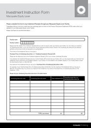 Investment Instruction Form