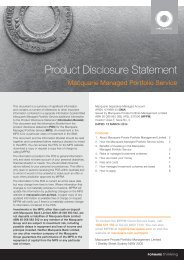 Product Disclosure Statement