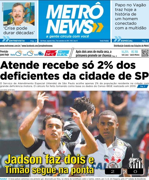 Jadson ponto para bater escanteio durante jogo contra o