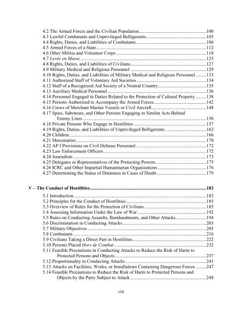 DEPARTMENTOFDEFENSE LAW OFWARMANUAL JUNE2015