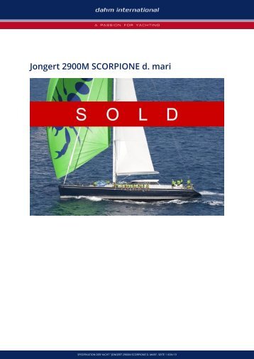 Jongert 2900M SCORPIONE d mari