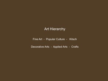 Art Hierarchy