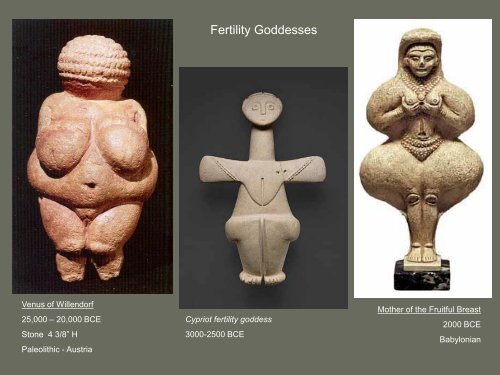 Fertility Goddesses and Gods