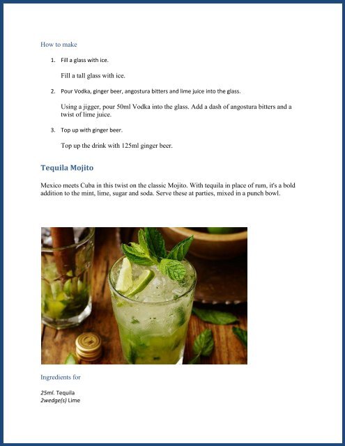 Tang's Cocktail Recipe Book