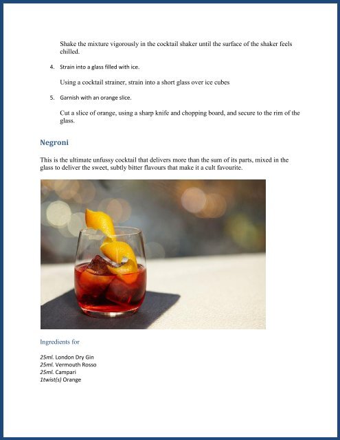 Tang's Cocktail Recipe Book