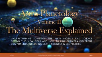 Astro-Planetology The Multiverse Explained