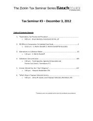 Tax Seminar #3 – December 3 2012