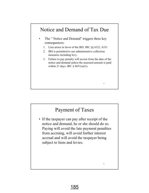 Tax Seminar #3 – December 3 2012