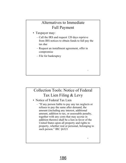 Tax Seminar #3 – December 3 2012