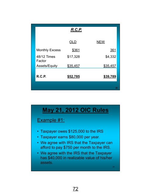 Tax Seminar #3 – December 3 2012