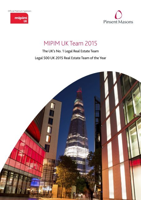 MIPIM UK Team 2015