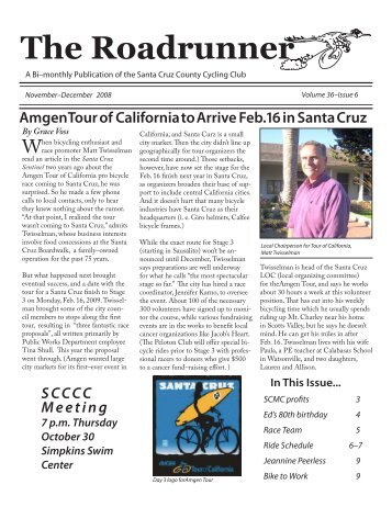 The Roadrunner - Santa Cruz County Cycling Club