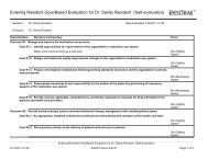 Entering Resident Goal-Based Evaluation for Dr Sandy Resident (Self-evaluation)