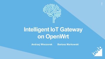 Intelligent IoT Gateway on OpenWrt