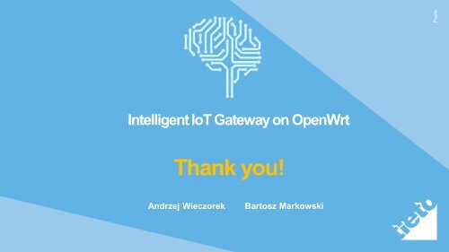 Intelligent IoT Gateway on OpenWrt