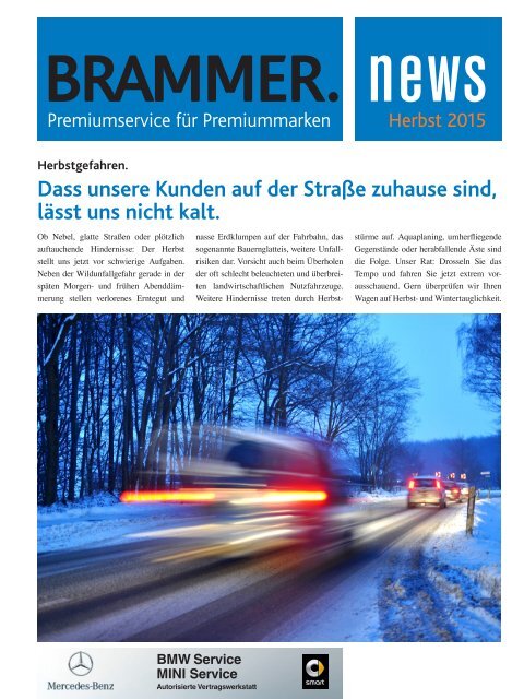 BRAMMER. news Herbst 2015