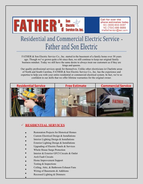 Electrical Service Company Rock Hill Sc